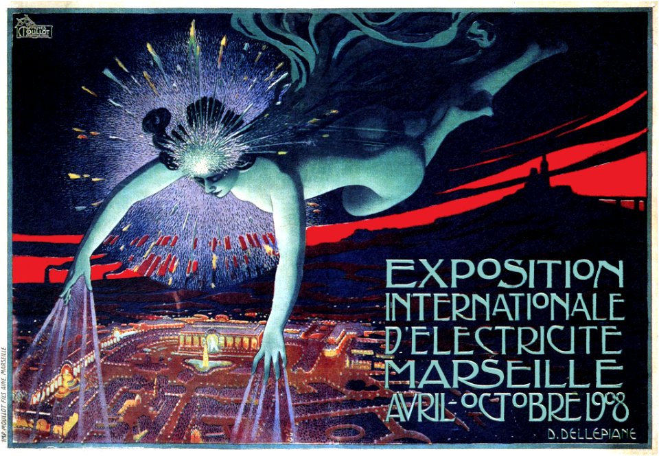 DELLEPIANE, David.  🇫🇷 Exposition Internationale d'Électricité, Marseille, 1908.