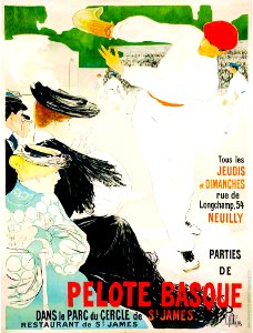 DUFAU, Clementine-Helene (1869-1937).  Parties de Pelote Basque, c. 1900s