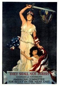 VOLK, Douglas (1856-1935). 🇺🇸 They Shall Not Perish, 1918.