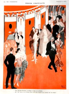 VALLÉE, Armand (1884 -1960)-.  Propos d'Entre'Acte, La Vie Parisienne, Jan. 13, 1923.