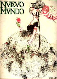 MEZQUITA ALMER, Juan.  Cover of Nuevo Mundo, c. 1920s.