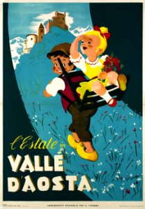 ROMOLI, Filippo.  L'Estate in Valle d'Aosta, 1954.