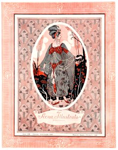 Cover of Scena Illustrata, Firenze, July 1917.. Free illustration for personal and commercial use.