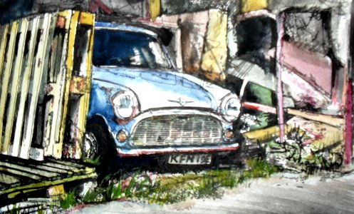 Morris Mini. Free illustration for personal and commercial use.