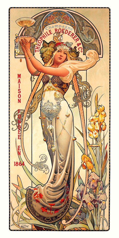 HINGRE, Louis-Théophile. 🇫🇷 Théophile Roederer & Co., Champagne, 1897.
