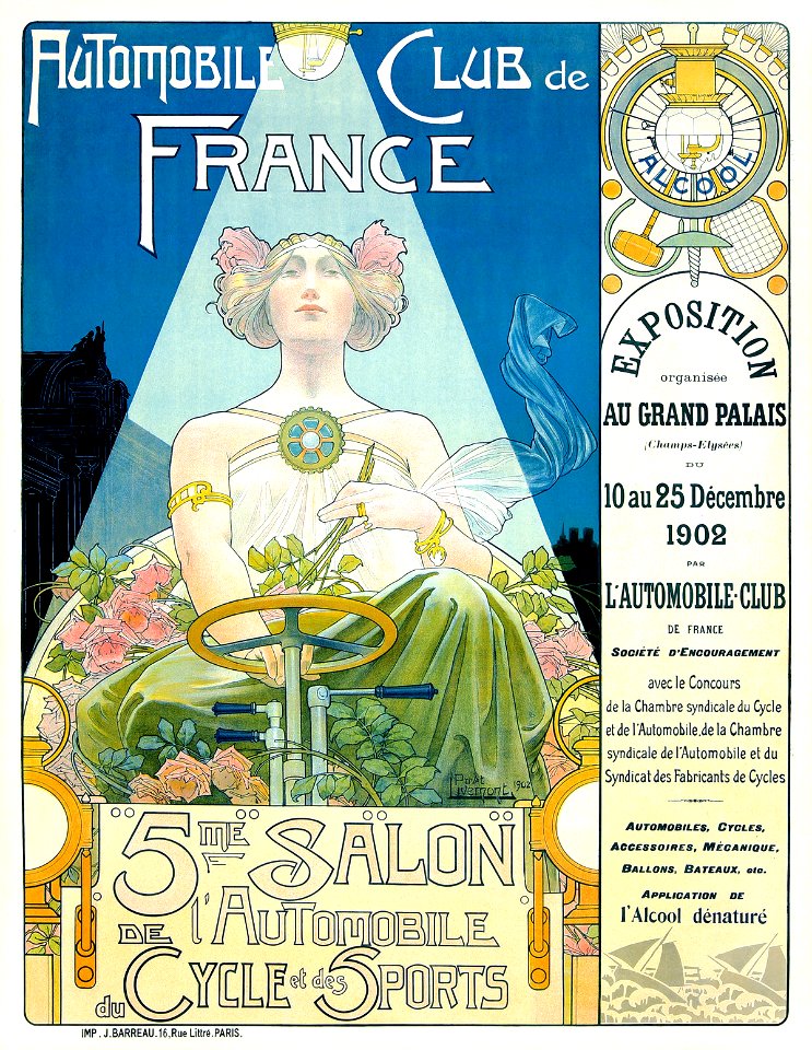 PRIVAT LIVEMONT, Henri.  Automobile Club de France, 5me Salon de l'Automobile, du Cycle et des Sports, 1902.