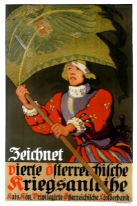 KARPELLUS, Adolf. 🇦🇹  Vierte Öfterreichilche Kriegsanleihe, c. 1916.