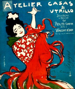 CASAS CARBÓ Ramón.  Atelier Casas & Utrillo, Barcelone, 1898.