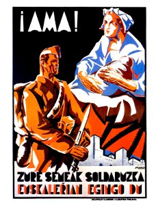 MARCO.  ¡Ama! Zure Semeak Soldaruzka Euskalerian Egingo Du, 1933.