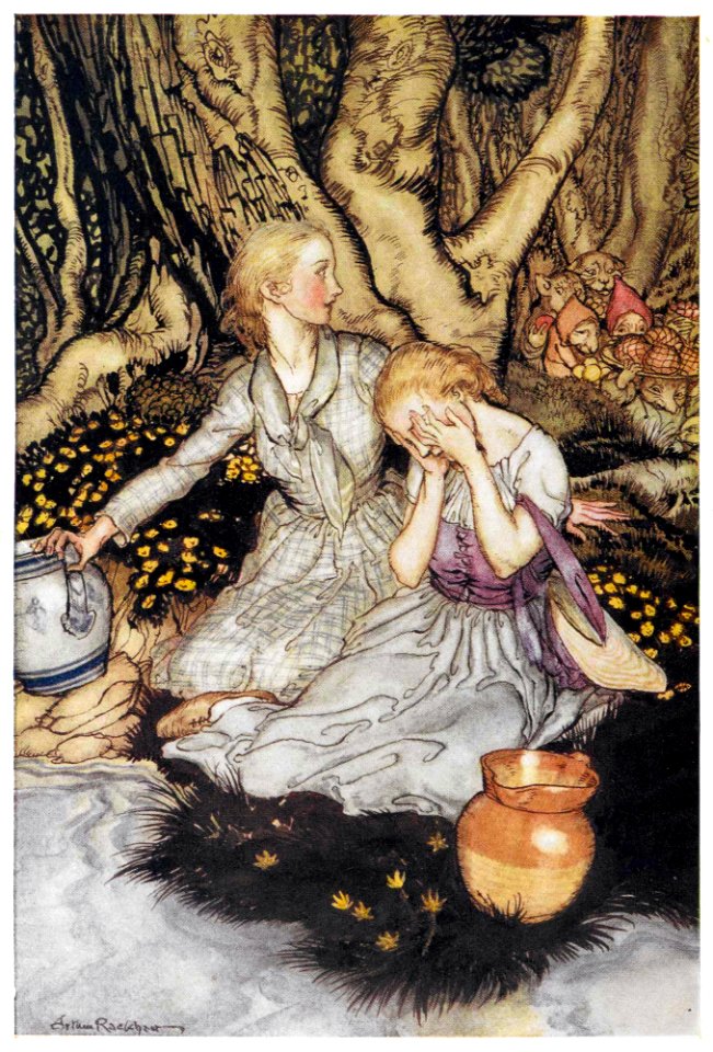 RACKHAM, Arthur. Illustrations from Rossetti's Goblin Market-2, 1933.