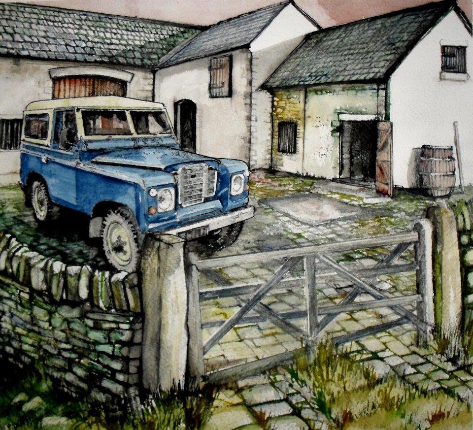 Series 2 Landrover on the Farm