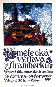 JARONEK, Bohumír.  Umelecká výstava ve Stramberku, 1910.