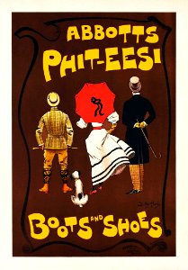 HARDY, Dudley.  🇬🇧  Abbotts Phit-Eesi, Boots and Shoes, 1897.