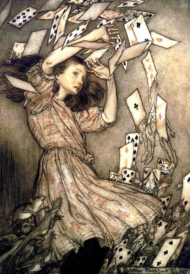 RACKHAM Arthur (1867-1939).  🇬🇧  From Alice's Adventures in Wonderland by Lewis Carroll, 1907.