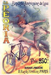 PAL (Jean de PALEOLOGU, 1860-1942).  La Péoria-Bicyclette Americaine de Luxe, c. 1898.