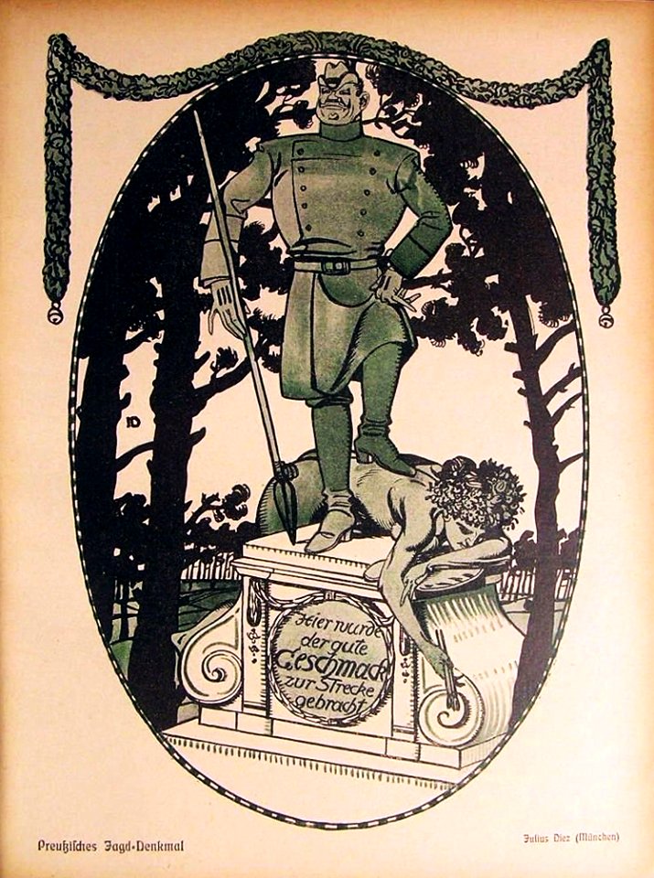 DIEZ, Julius.  Jugend, Preußisches Jagd-Denkmal, 1906.