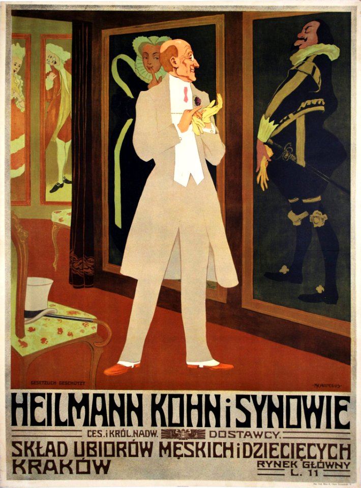 KARPELLUS, Adolf. 🇦🇹  Heilmann Kohn i Synowie, Krakow, 1908.