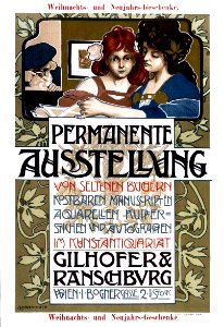 RANZENHOFER, Emil.  Permanente Ausstellung, Kunstantiquariat, Gilhofer & Ranschburg; Wien, c. 1900.