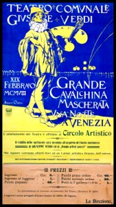ORELL, Argio. 🇮🇹 Teatro Comunale Giuseppe Verdi, Grande Cavalchina Mascherata, Venezia, 1908.