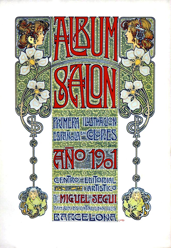 CAMPS i JUNYENT, Gaspar (1874-1942).  🇪🇸  Album Salón, Barcelona, 1901.