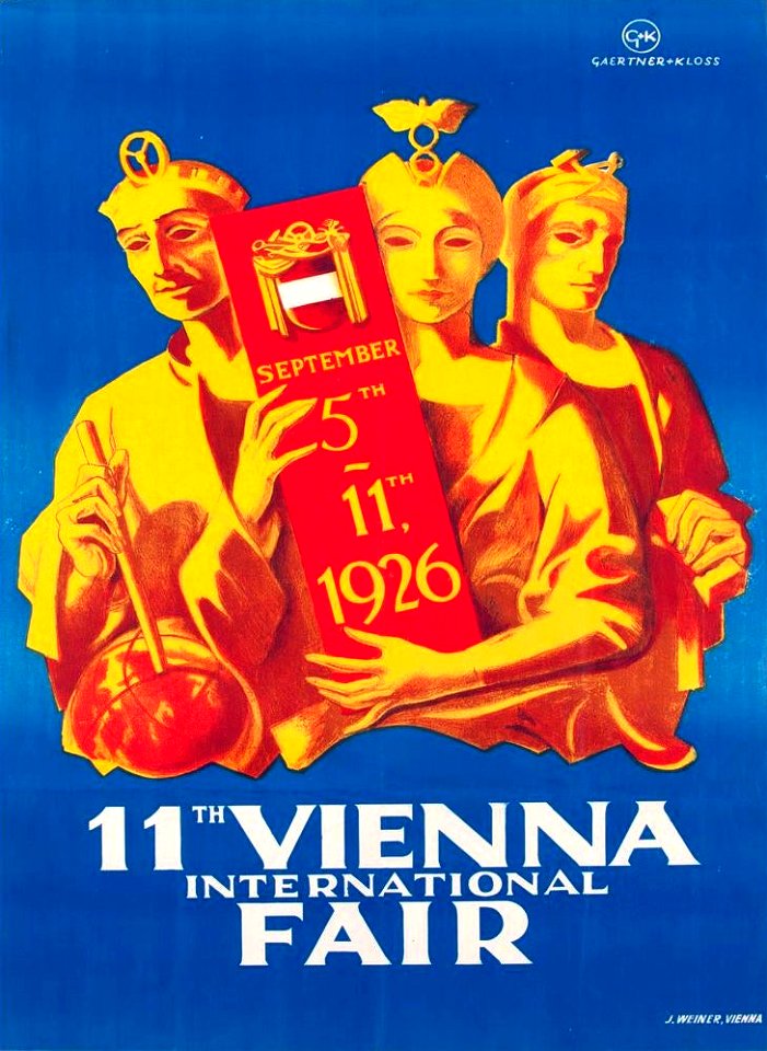 WEINER, J. 11th Vienna International Fair, 1926.