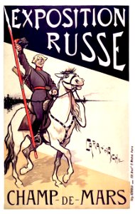 CARAN d'ACHE.  Exposition Russe, Champ-de-Mars, 1895.