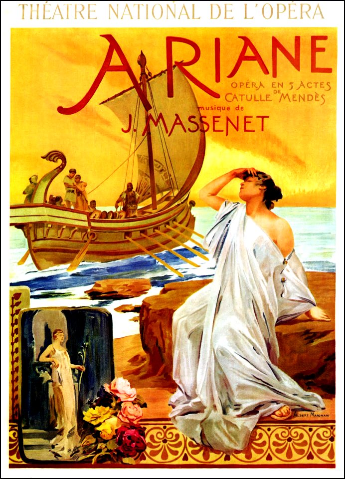 MAIGNAN.  Ariane, Opéra en 5 Actes, Catulle Mendès, Jules Massenet, 1906.
