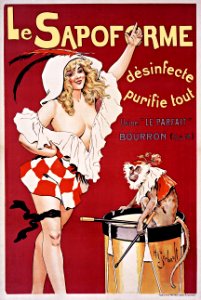 GERBAULT, Henry (1863-1930).  ‘Le Sapoforme désinfecte purifie tout’, 1910.