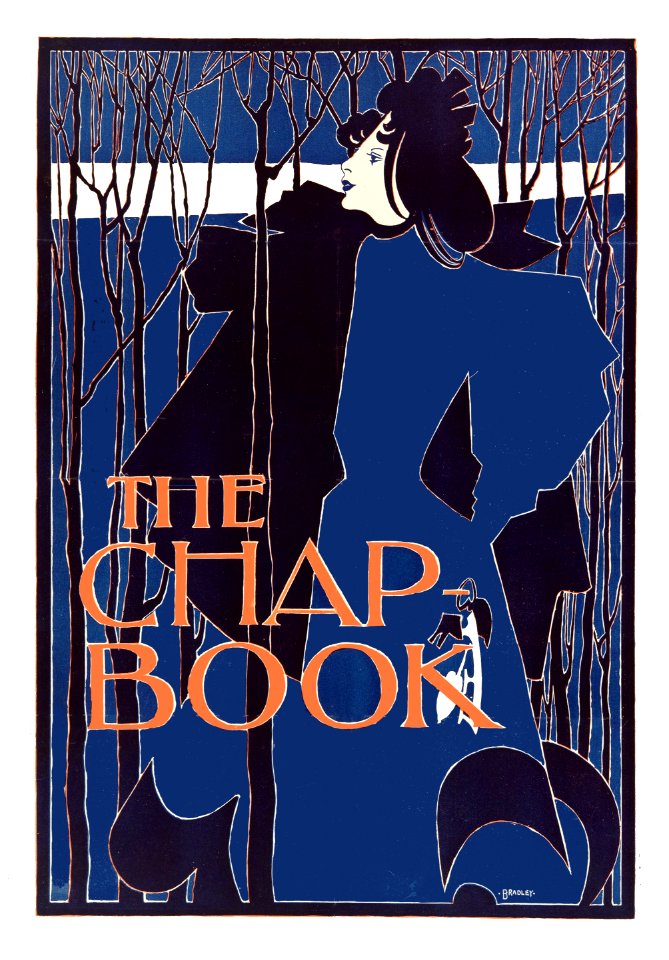 BRADLEY, Will (William Henry, 1868-1962). 🇺🇸  Poster for The Chap Book, 1894.