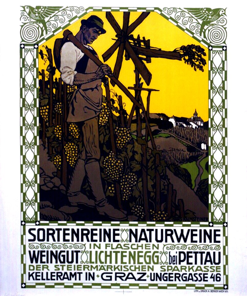 KALMSTEINER, Hans.  Sortenreine Naturweine in Flaschen.