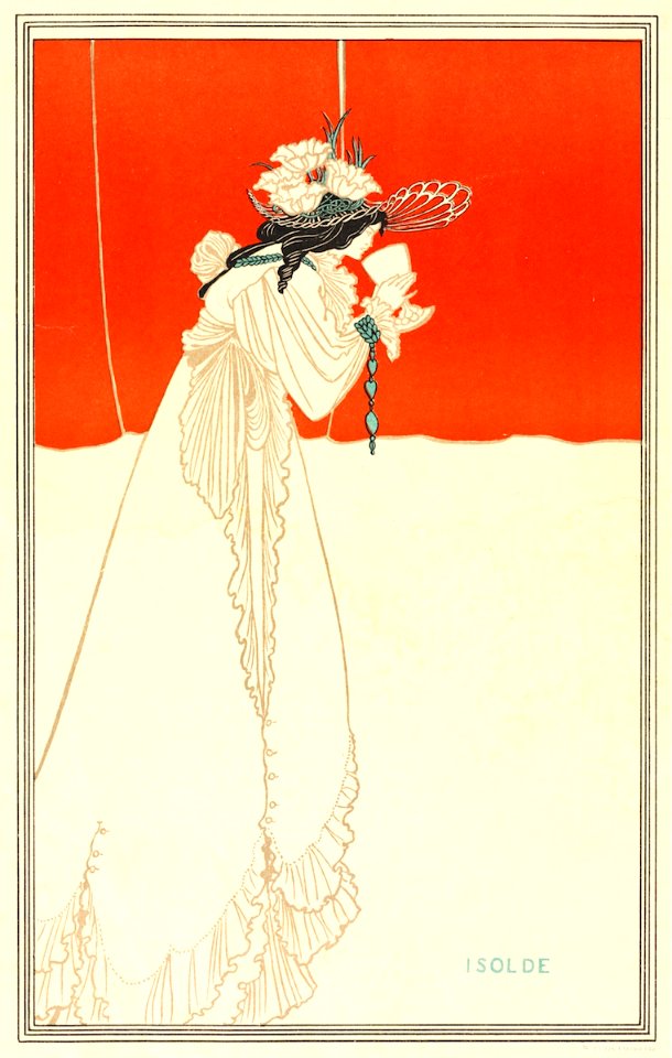 BEARDSLEY, Aubrey.  Isolde, c. 1899.