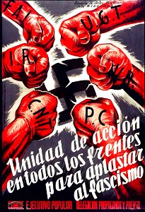 Unidad de acción en todos los frentes para aplastar al fascismo.