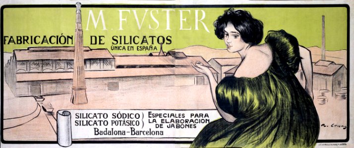 CASAS i CARBÓ Ramón.  M. Fuster, Fabricación de silicatos, 1898.