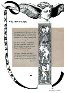 DIEZ, Julius.  Jugend, Die Stunden, 1899.
