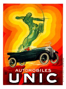 Le MONNIER, Henry. 🇫🇷 Automobiles Unic, 1925.. Free illustration for personal and commercial use.
