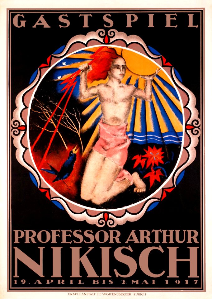 BAUMBERGER, Otto.  Gastspiel, Professor Arthur Nikisch, 1917.