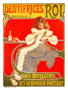 🇫🇷  Dentifrices Roi, Les Meilleurs, Les Demander Partout, c. 1895.