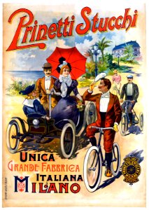 Prinetti Stucchi, Unica Grande Fabbrica Italiana, Milano, 1898.. Free illustration for personal and commercial use.