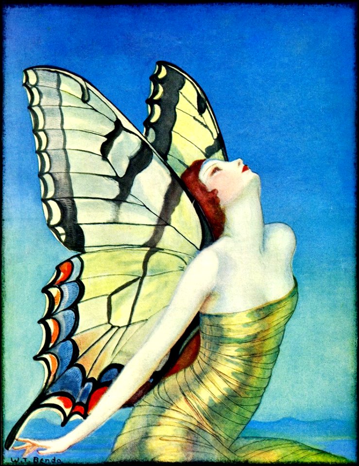 BENDA, Wladislaw Theodore.  [Butterfly woman]  Life Magazine, Sept. 27, 1923.