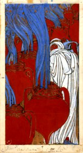 CAMBELLOTTI, Duilio  (1876-1960).  🇮🇹  "Storia di Ali Baba", Illustration from The Arabian Nights, 1912.