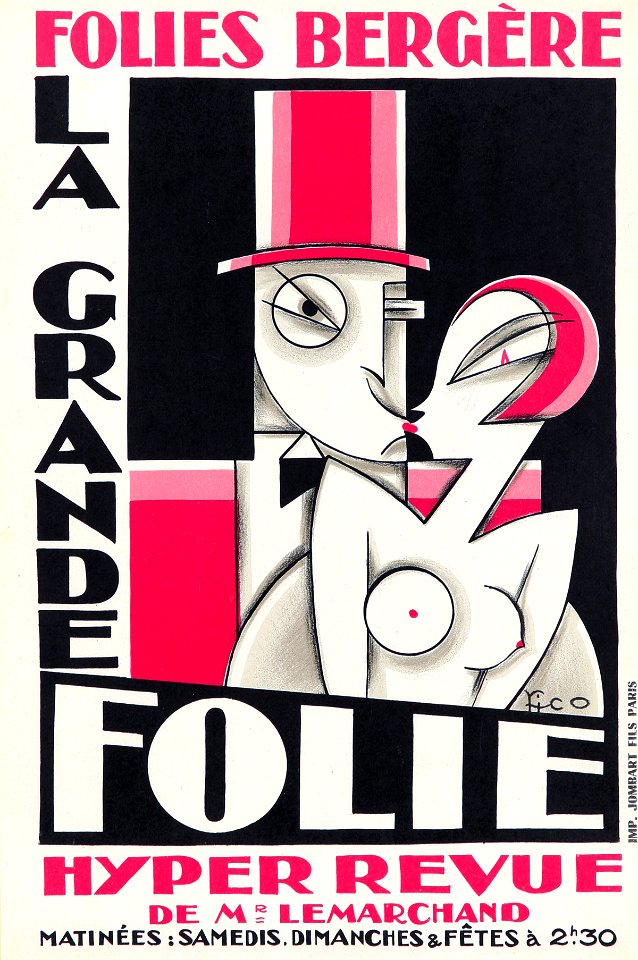 PICO.  Folies Bergère, La Grande Folie, c. 1927.