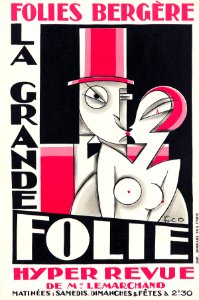 PICO.  Folies Bergère, La Grande Folie, c. 1927.