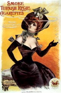 PAL (Jean de PALEOLOGU, 1860-1942).  Smoke Turkish Régie Cigarettes.