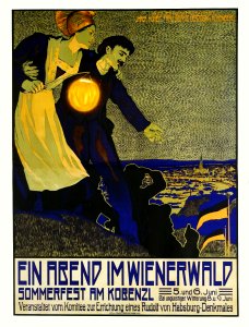 KARPELLUS, Adolf. 🇦🇹  Ein Abend im Wienerwald, Sommerfest am Kobenzl.