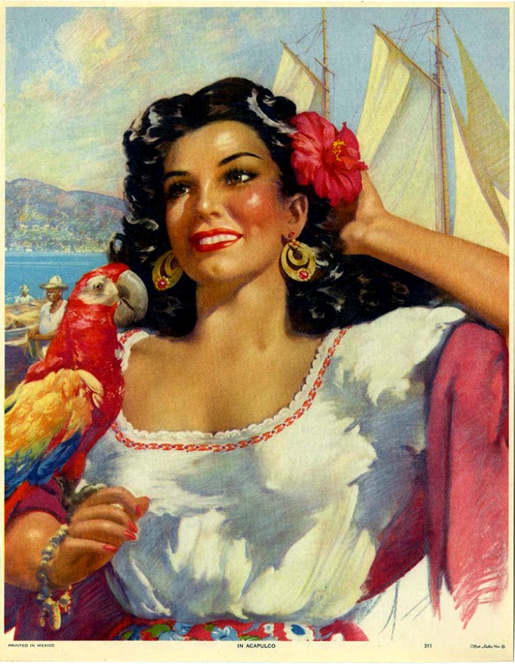 DRECHSLER, Armando. 🇲🇽  In Acapulco, c. 1940s.