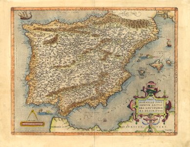 Hispaniæ post omnium editiones locupleissima descriptio, Mercator, 1606.