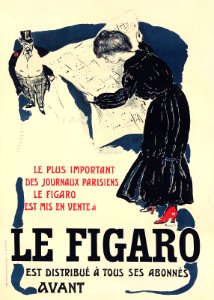 BONNARD, Pierre (1867-1947).  Ad for Le Figaro, 1903.