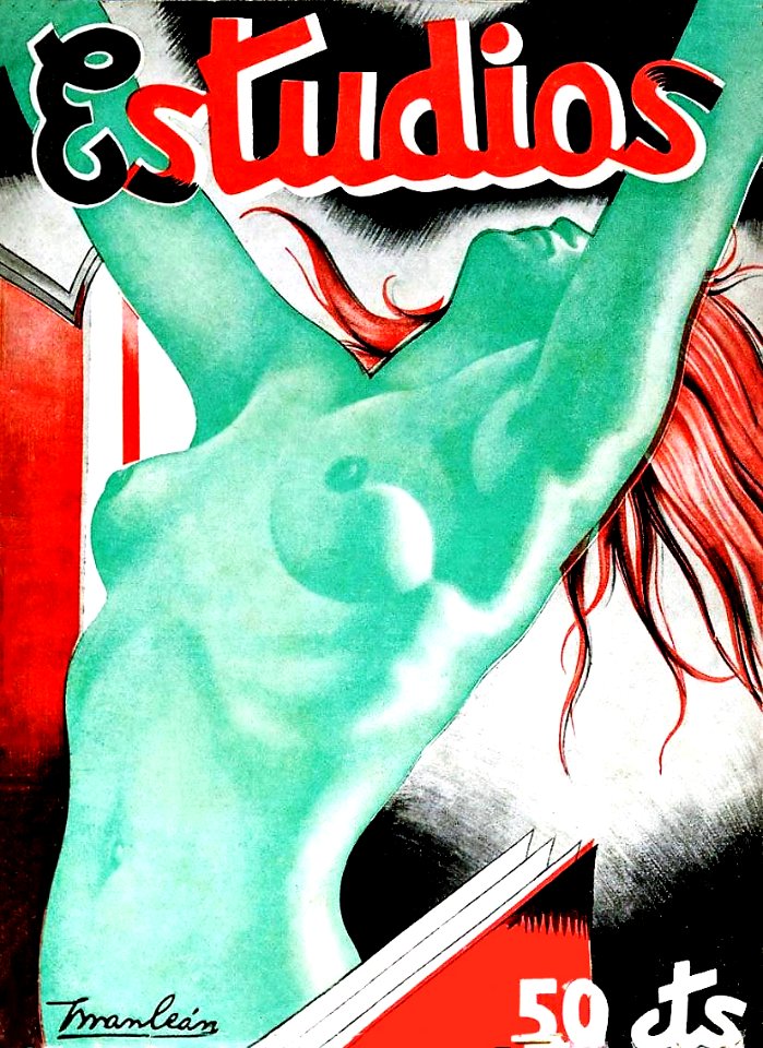 MONLEÓN, Manuel.  Cover of "Estudios", Feb. 1935.