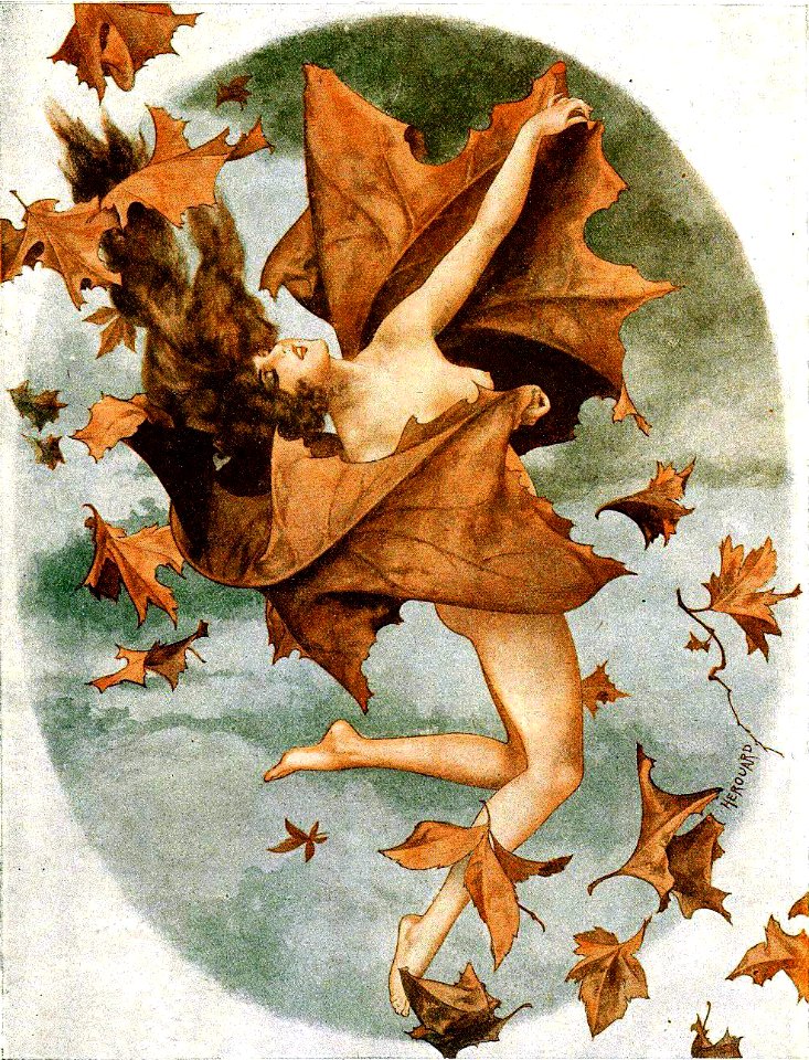 HÉROUARD, Chéri.  [Autumn nymph].