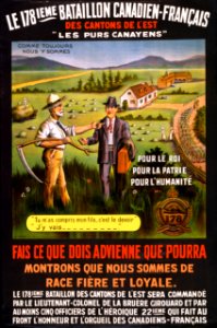 Le 178ieme Bataillon Canadien-Français des Cantons de l'Est, 1915.
